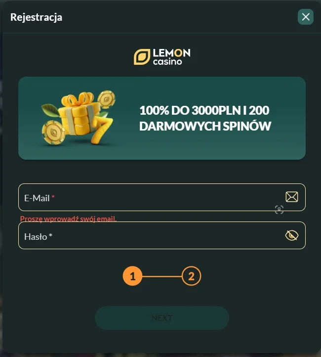 lemon casino registration